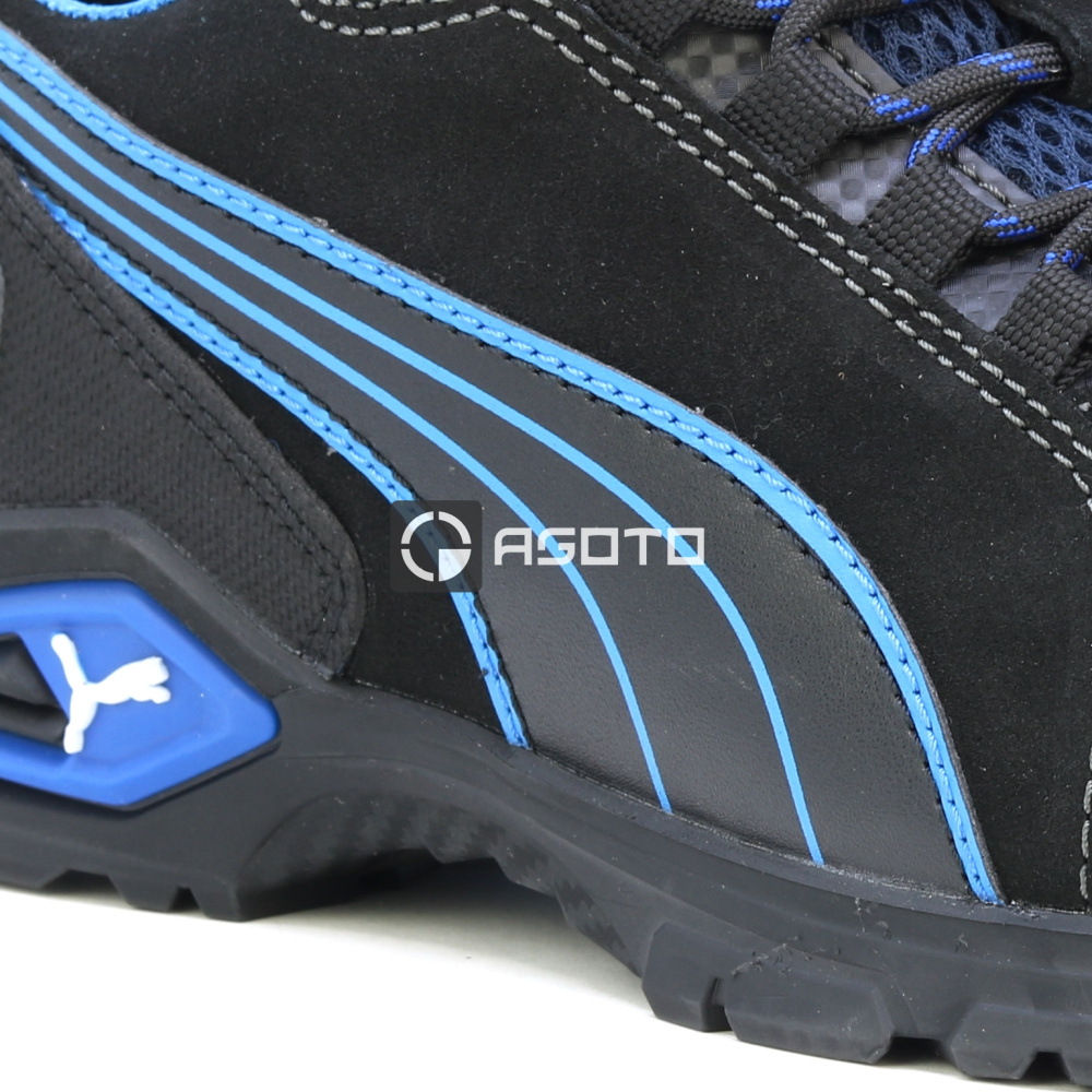 részlet PUMA Safety Rio Black Low S3L férfi munkavédelmi cipő fekete
