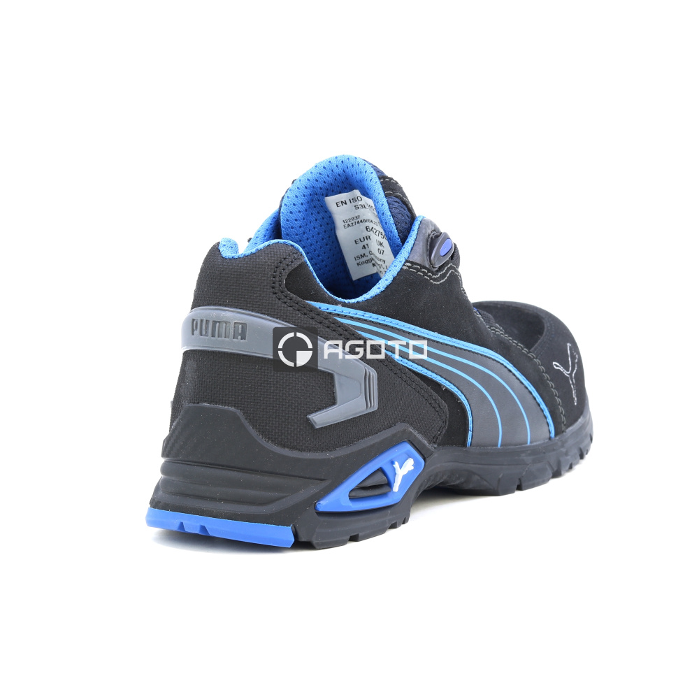 részlet PUMA Safety Rio Black Low S3L férfi munkavédelmi cipő fekete