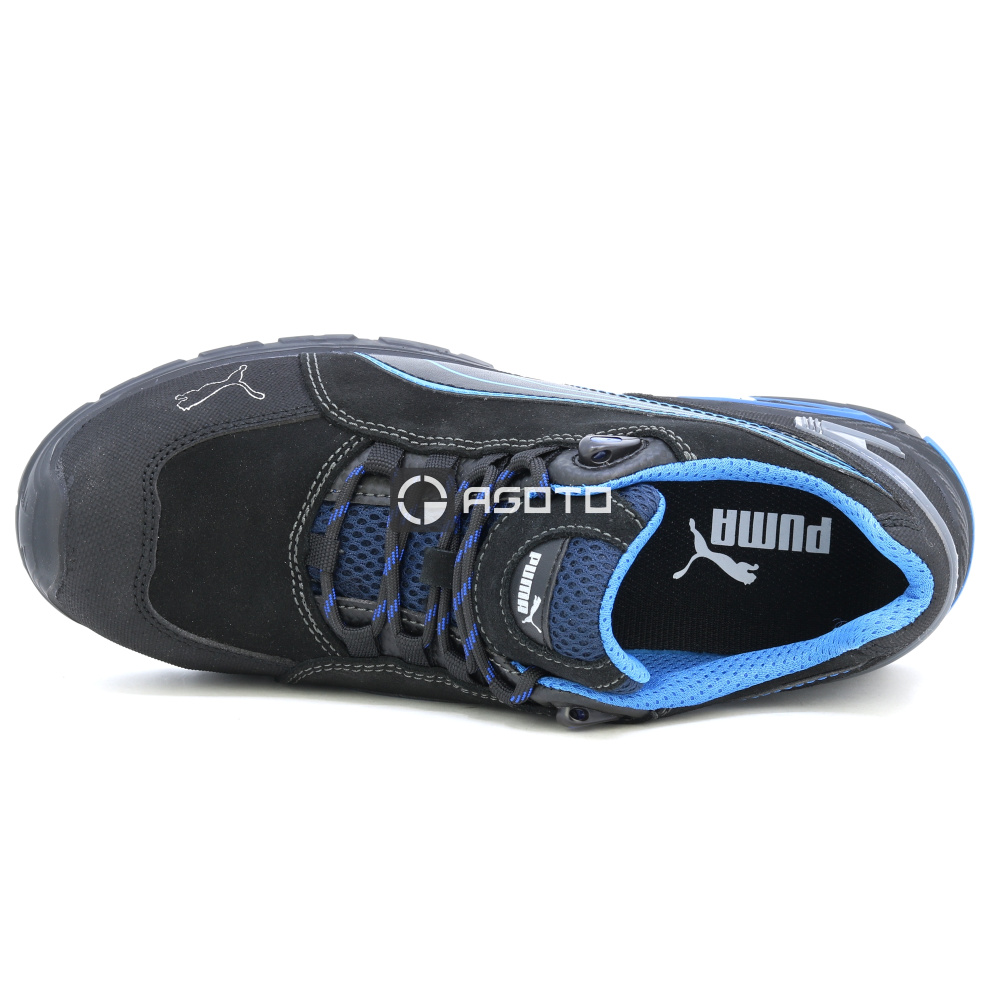 részlet PUMA Safety Rio Black Low S3L férfi munkavédelmi cipő fekete