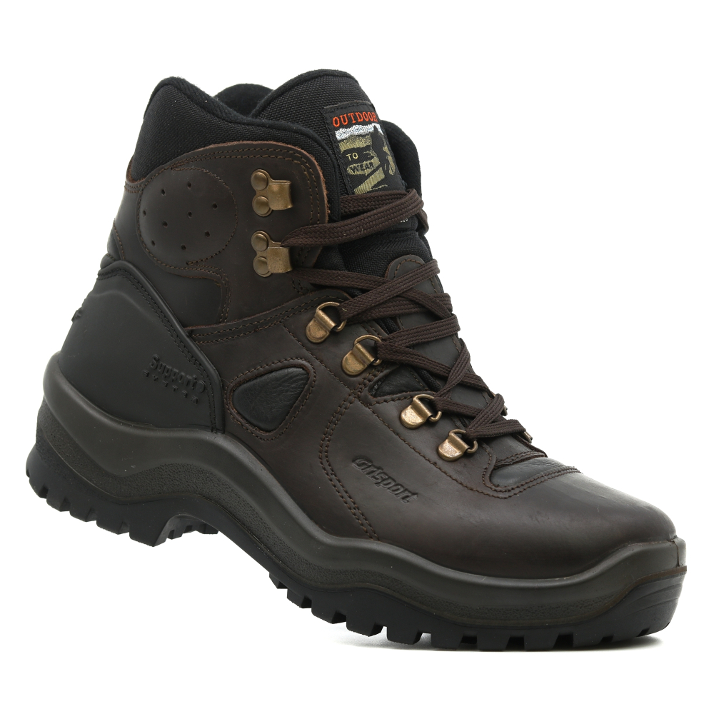 részlet GRISPORT Sherpa barna férfi bőr outdoor cipő Gritex® membránnal
