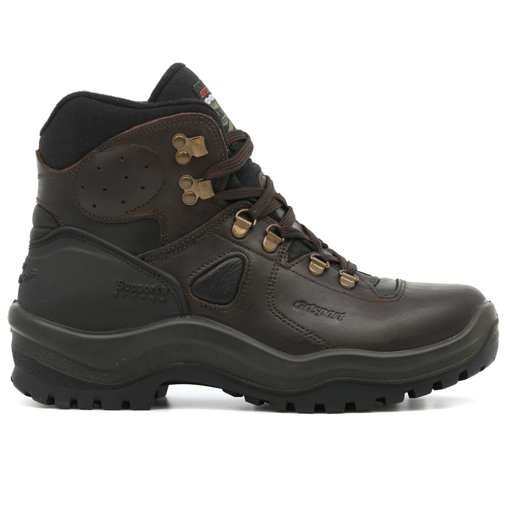 részlet GRISPORT Sherpa barna férfi bőr outdoor cipő Gritex® membránnal