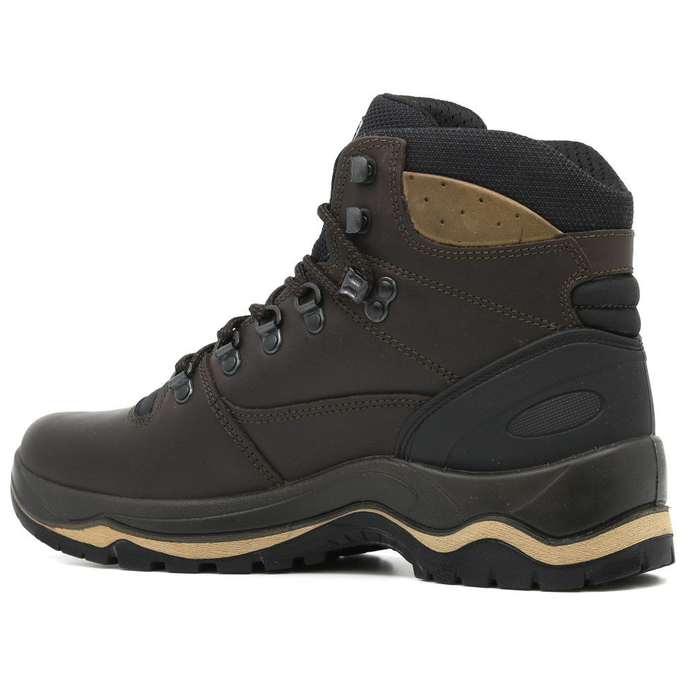 részlet GRISPORT Quatro barna férfi bőr kényelmes outdoor cipő Gritex® membránnal