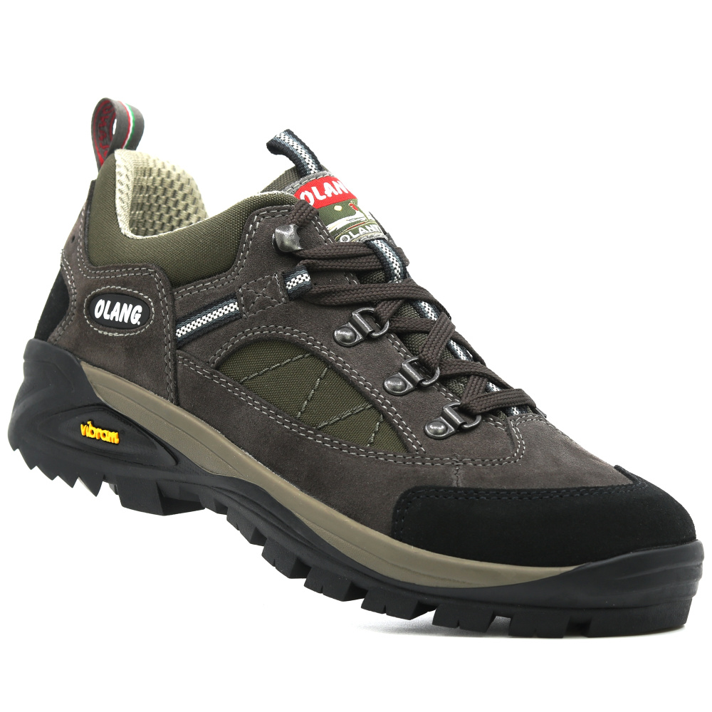 részlet OLANG Pieve 810 barna férfi kényelmes bőr outdoor cipő membránnal