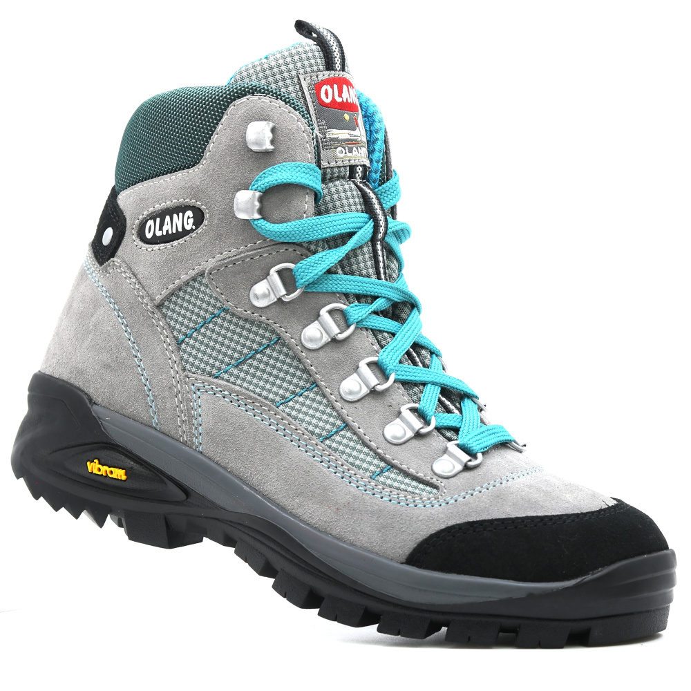 részlet OLANG Tarvisio 844 šedá dámská kožená outdoor obuv membrána voděodpudivá