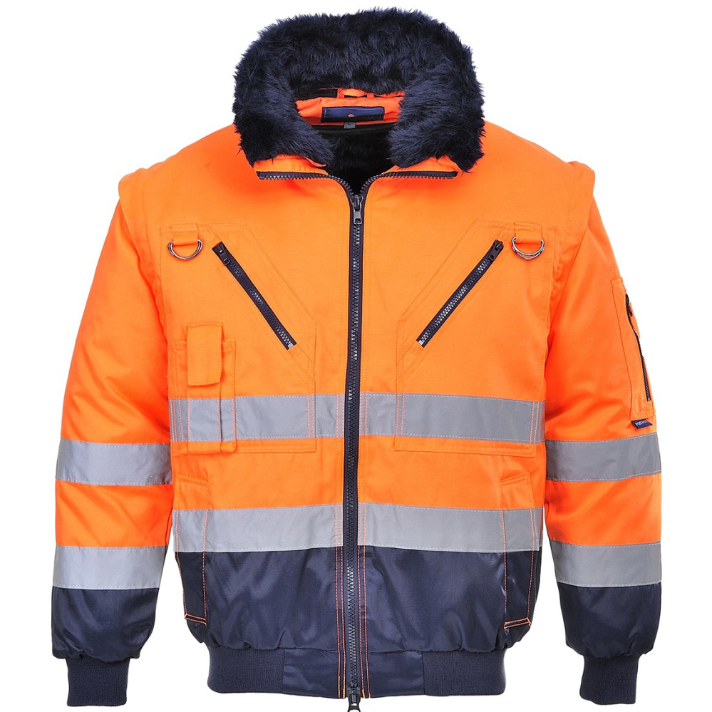 részlet Reflexní bunda PORTWEST PJ50 oranžová