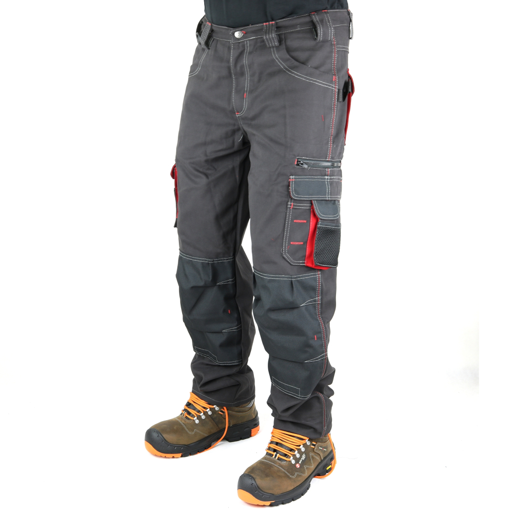 részlet SIR Harrison pracovní kalhoty šedé