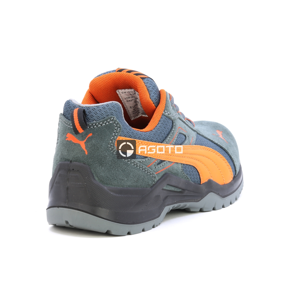 részlet PUMA Omni Orange low S1P munkavédelmi cipő
