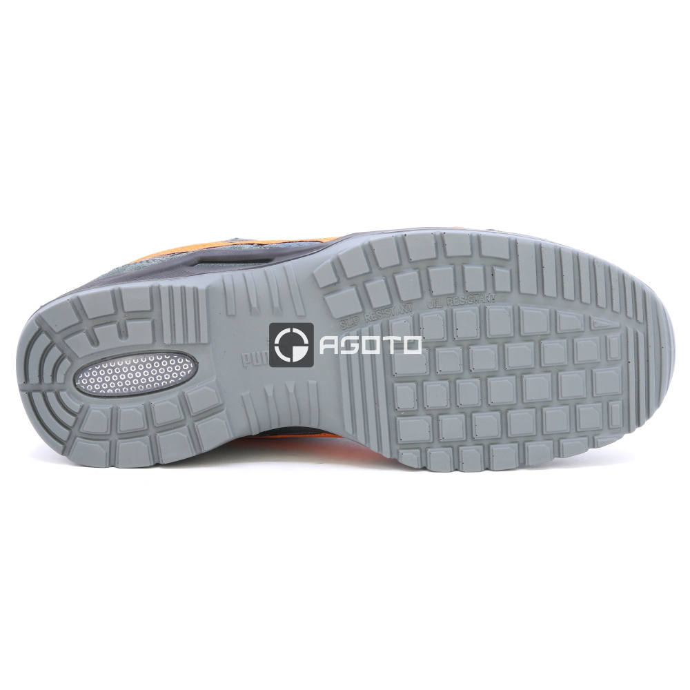részlet PUMA Omni Orange low S1P munkavédelmi cipő
