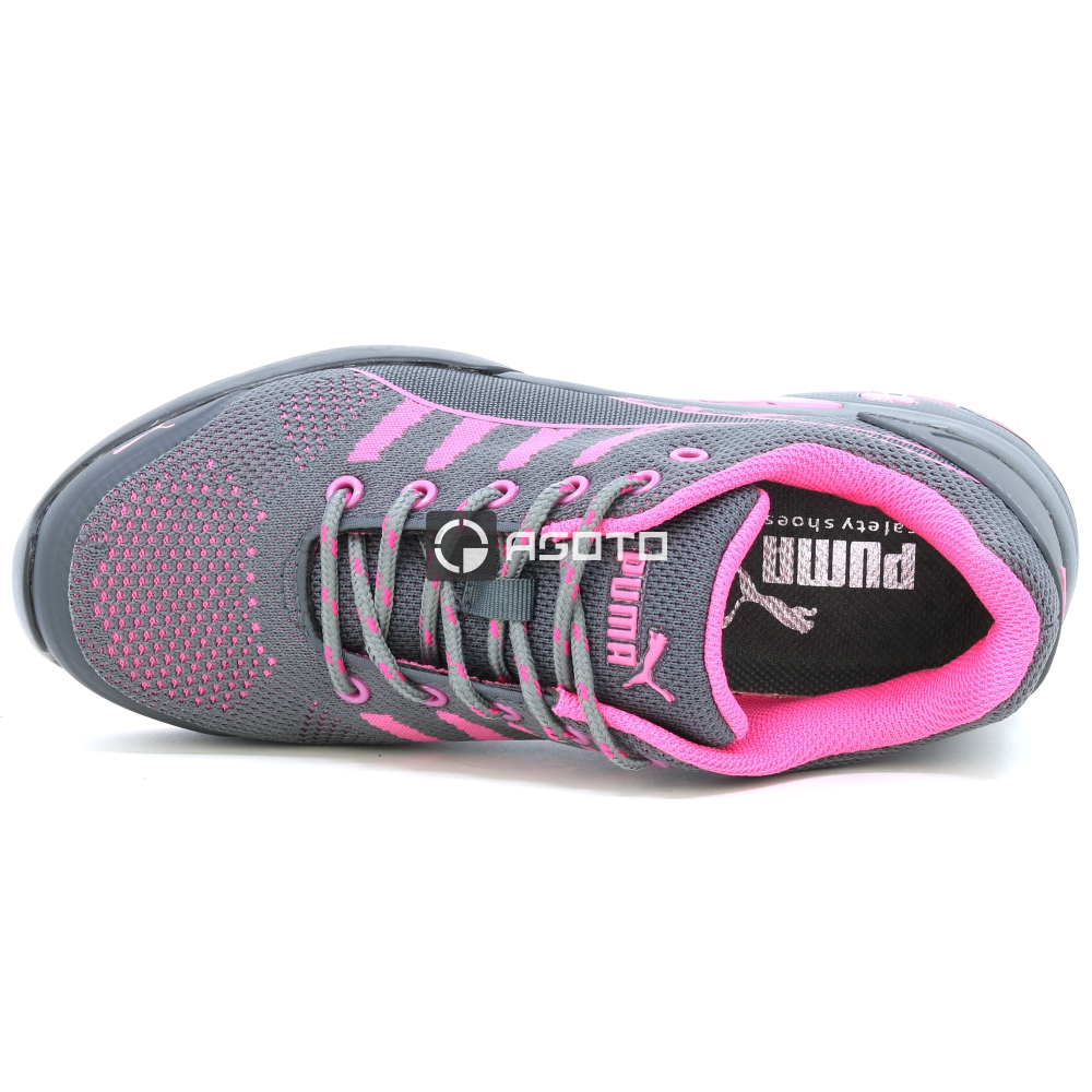 részlet PUMA Celerity Knit Pink S1 női munkavédelmi cipő
