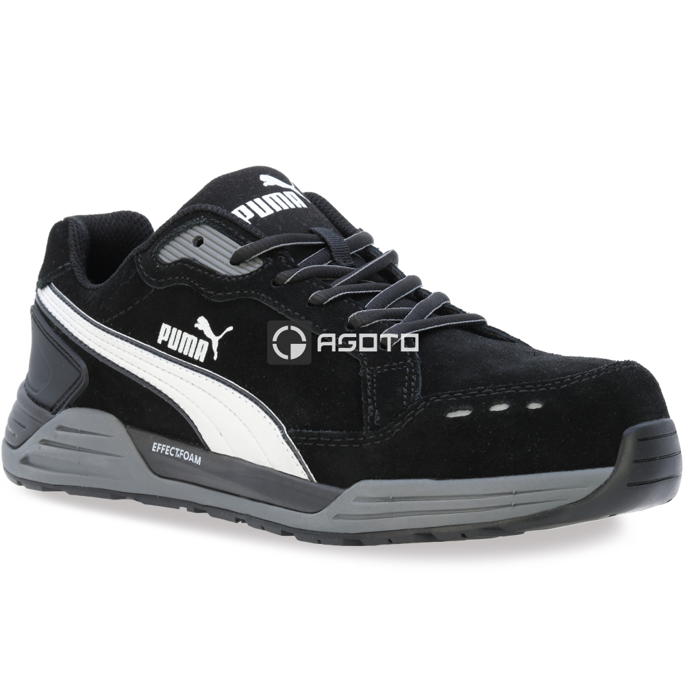 részlet PUMA Airtwist black S3 ESD munkavédelmi cipő