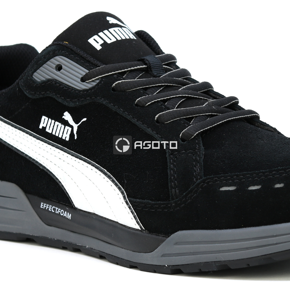 részlet PUMA Airtwist black S3 ESD munkavédelmi cipő