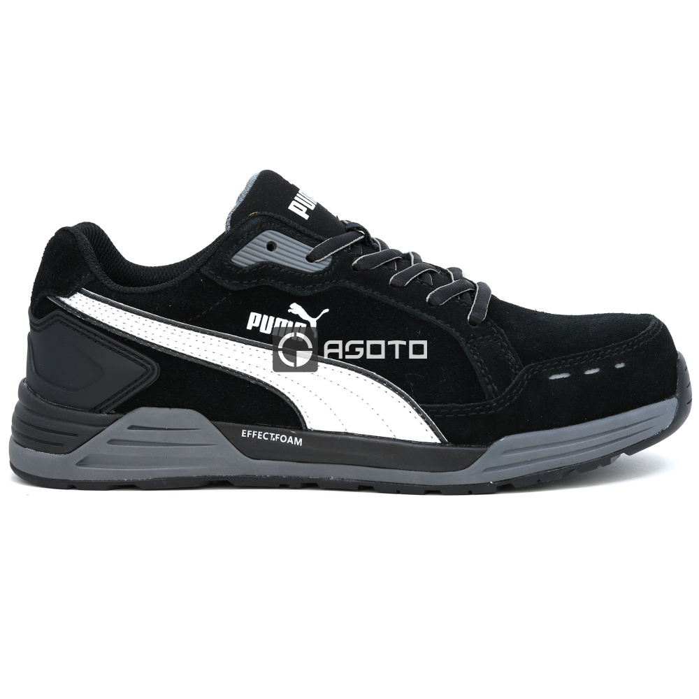 részlet PUMA Airtwist black S3 ESD munkavédelmi cipő