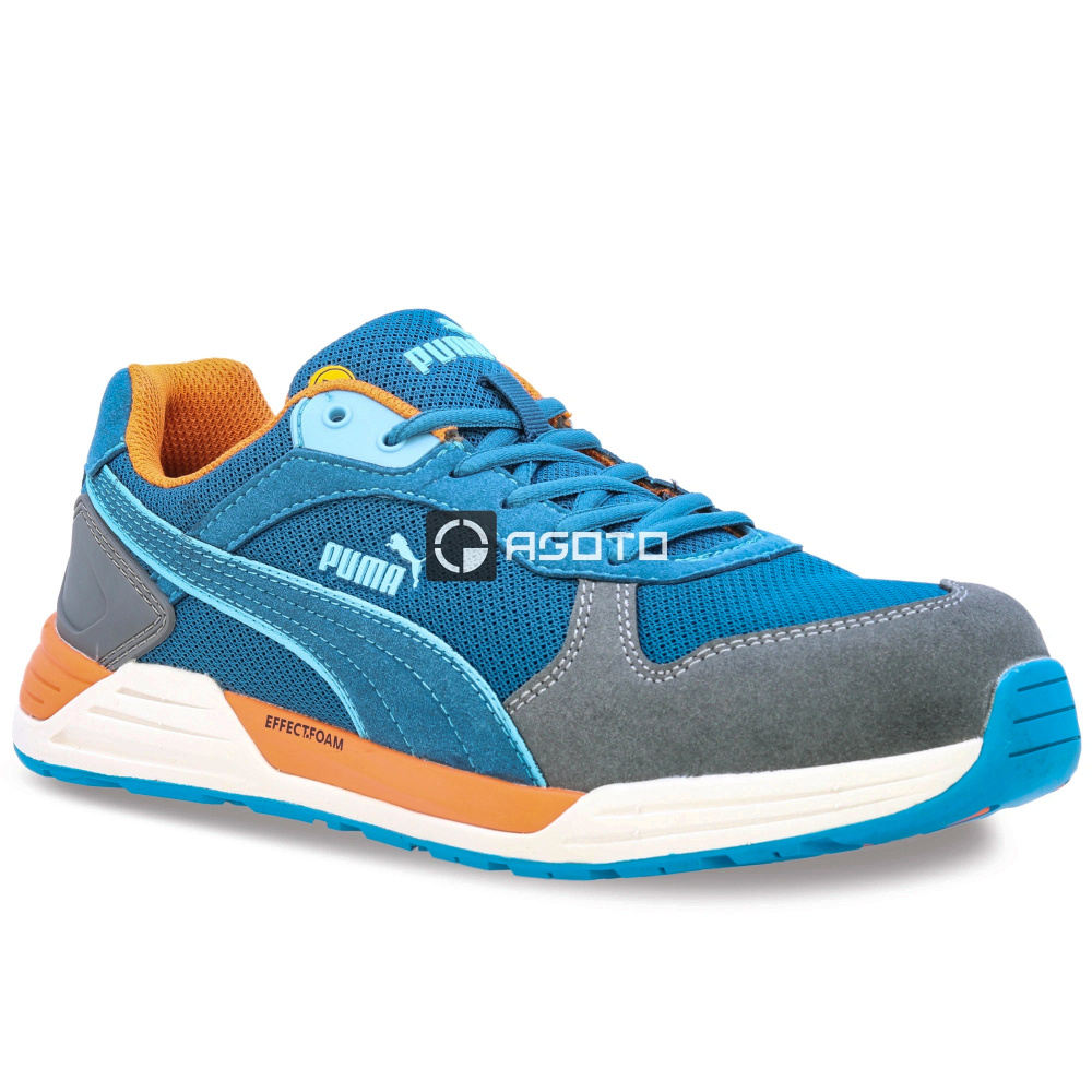 részlet PUMA Frontside blue S1P ESD munkavédelmi cipő