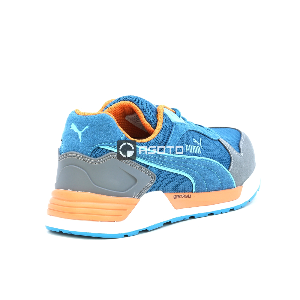 részlet PUMA Frontside blue S1P ESD munkavédelmi cipő