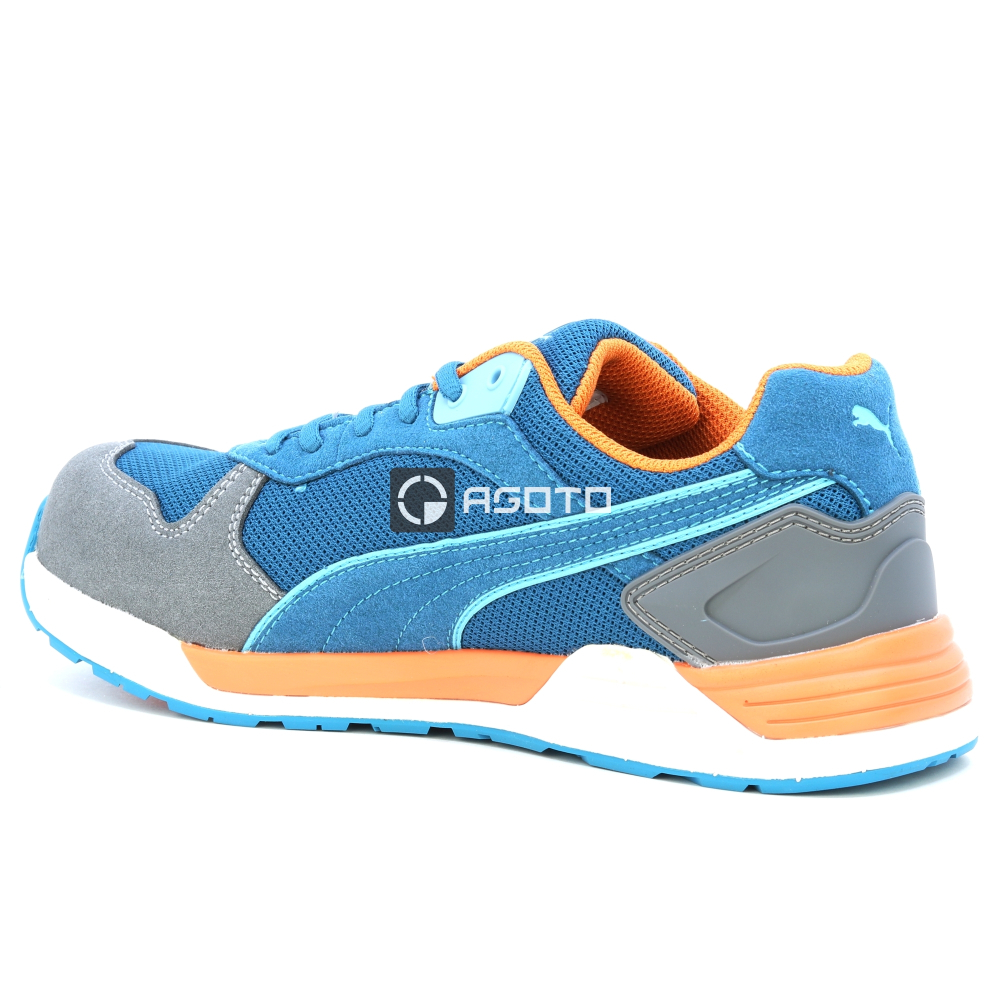 részlet PUMA Frontside blue S1P ESD munkavédelmi cipő