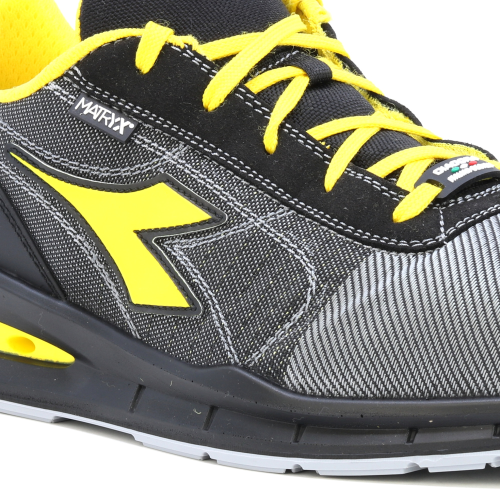 részlet DIADORA Run Airbox Matryx S1P černá pánská pracovní obuv, která dýchá - Geox
