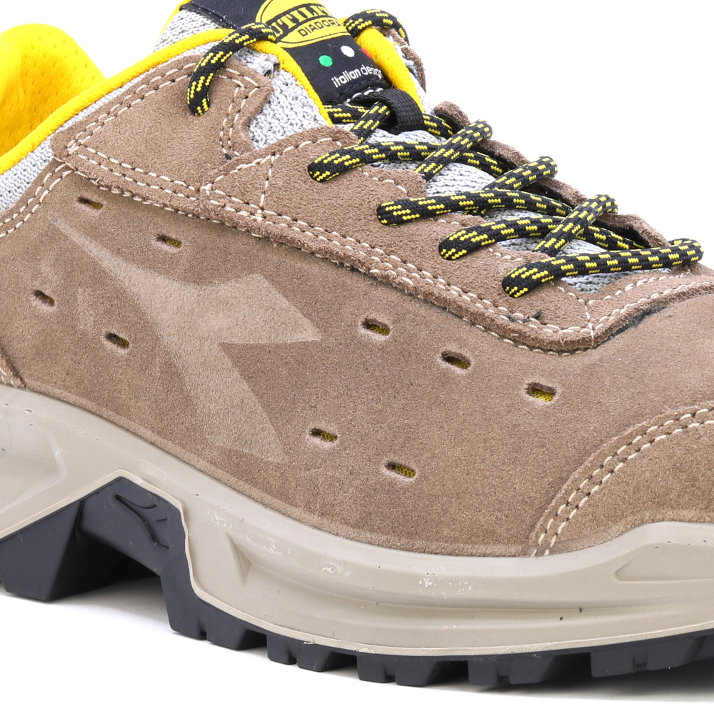 részlet DIADORA Country Low S1P béžová pánská pracovní obuv