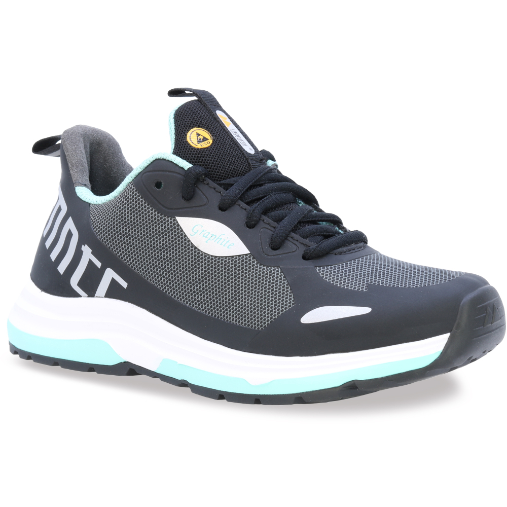 részlet MONITOR SWEDEN Graphite Sportwork O1 női munkavédelmi cipő