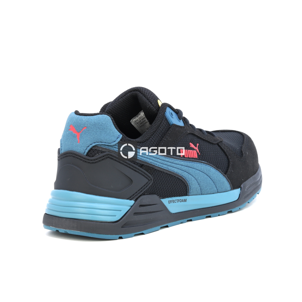részlet PUMA Frontside blk S1P ESD munkavédelmi cipő