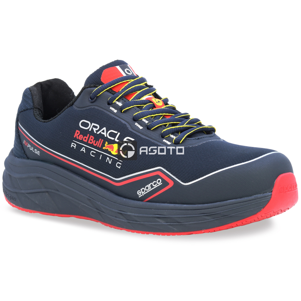 részlet SPARCO Red Bull Racing Milton S1P ESD munkavédelmi cipő