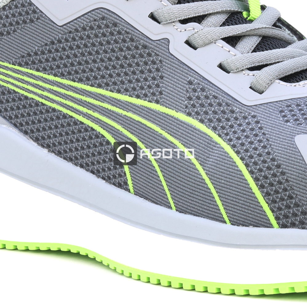 részlet PUMA Slide Low S1PS ESD grey/green munkavédelmi cipő