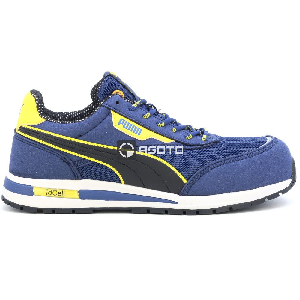 részlet PUMA Rider Blue Low S1 munkavédelmi cipő