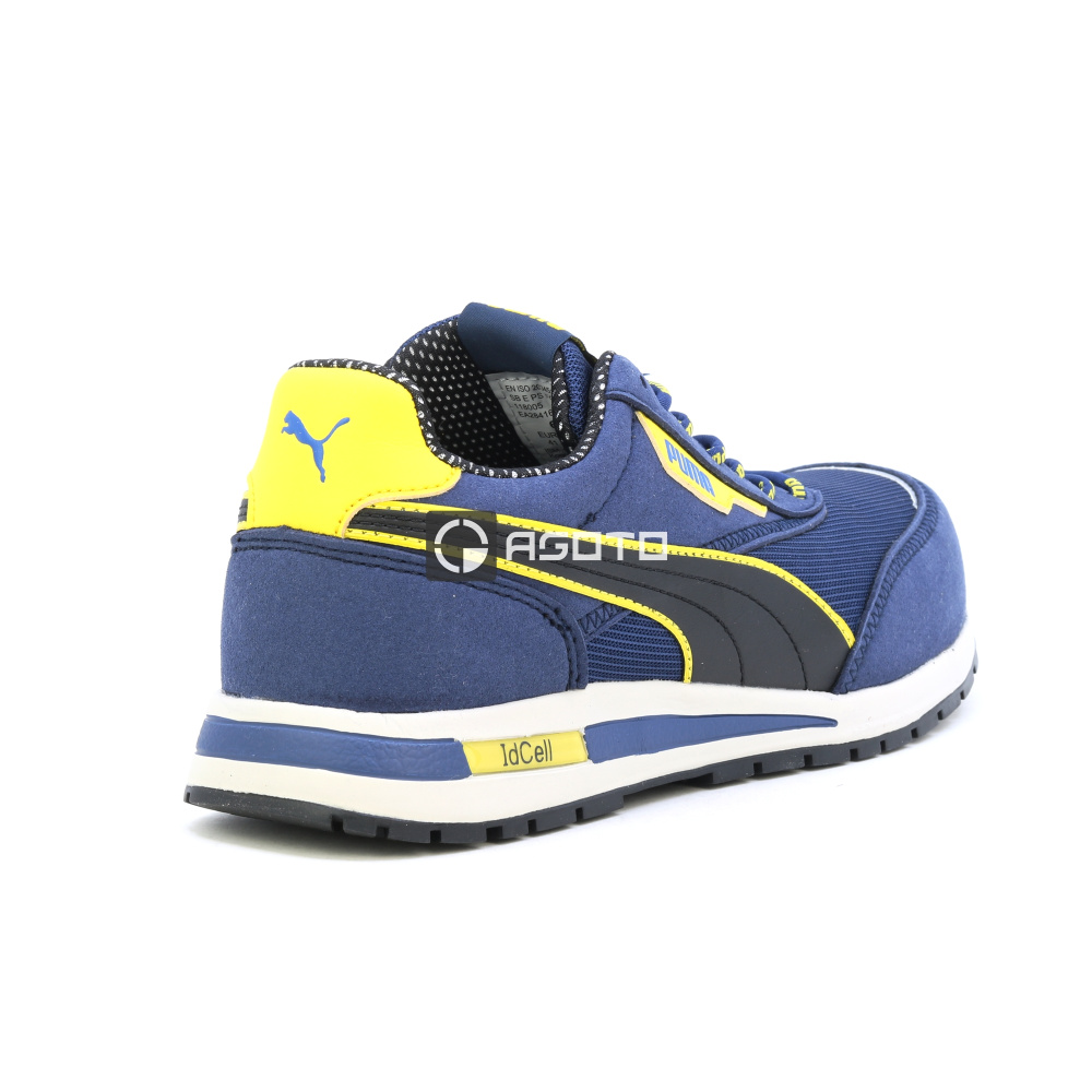 részlet PUMA Rider Blue Low S1 munkavédelmi cipő