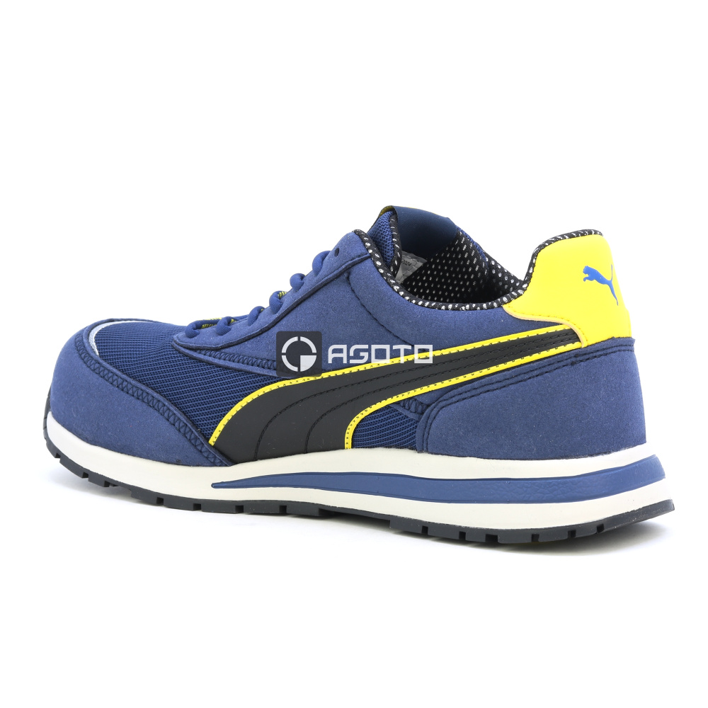 részlet PUMA Rider Blue Low S1 munkavédelmi cipő