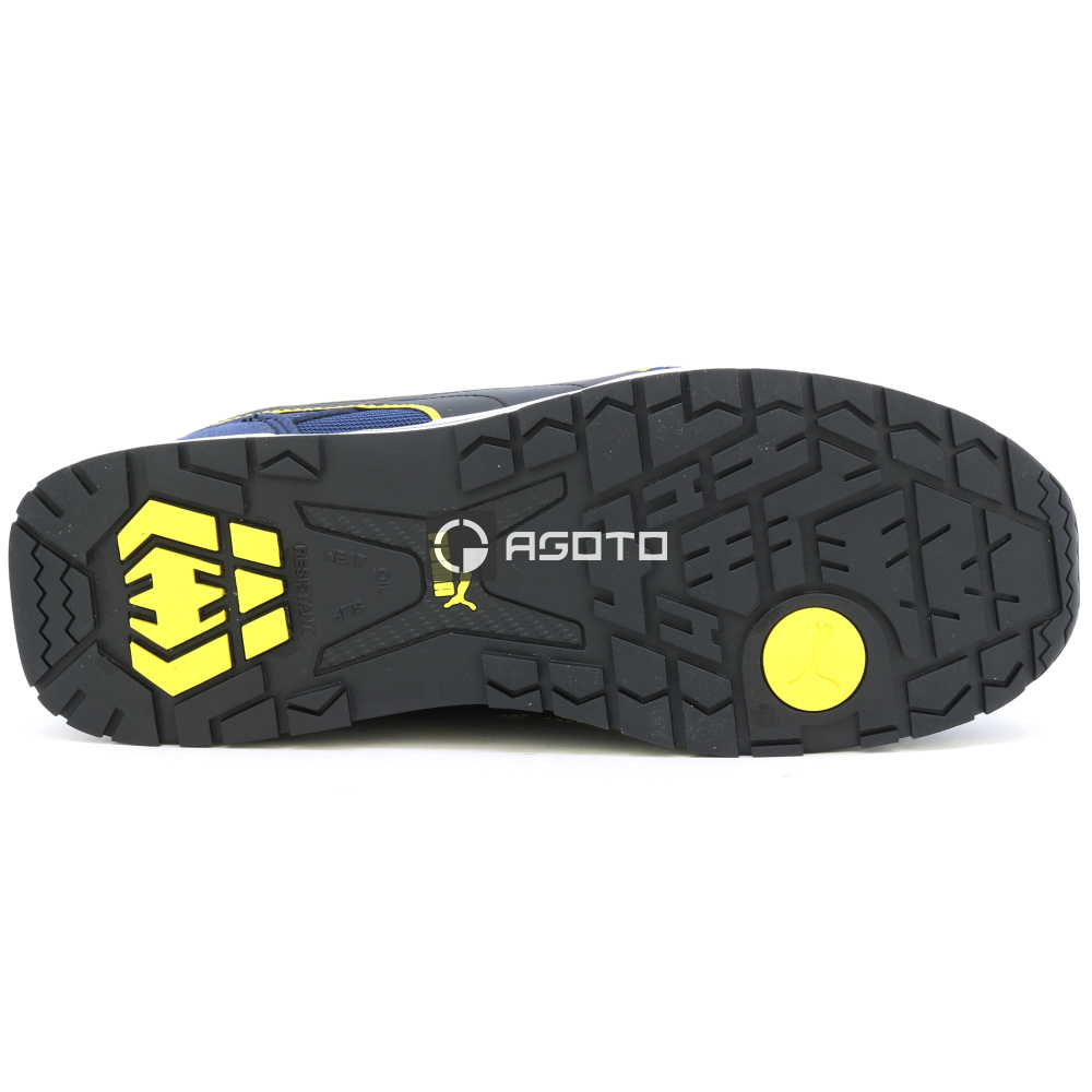 részlet PUMA Rider Blue Low S1 munkavédelmi cipő