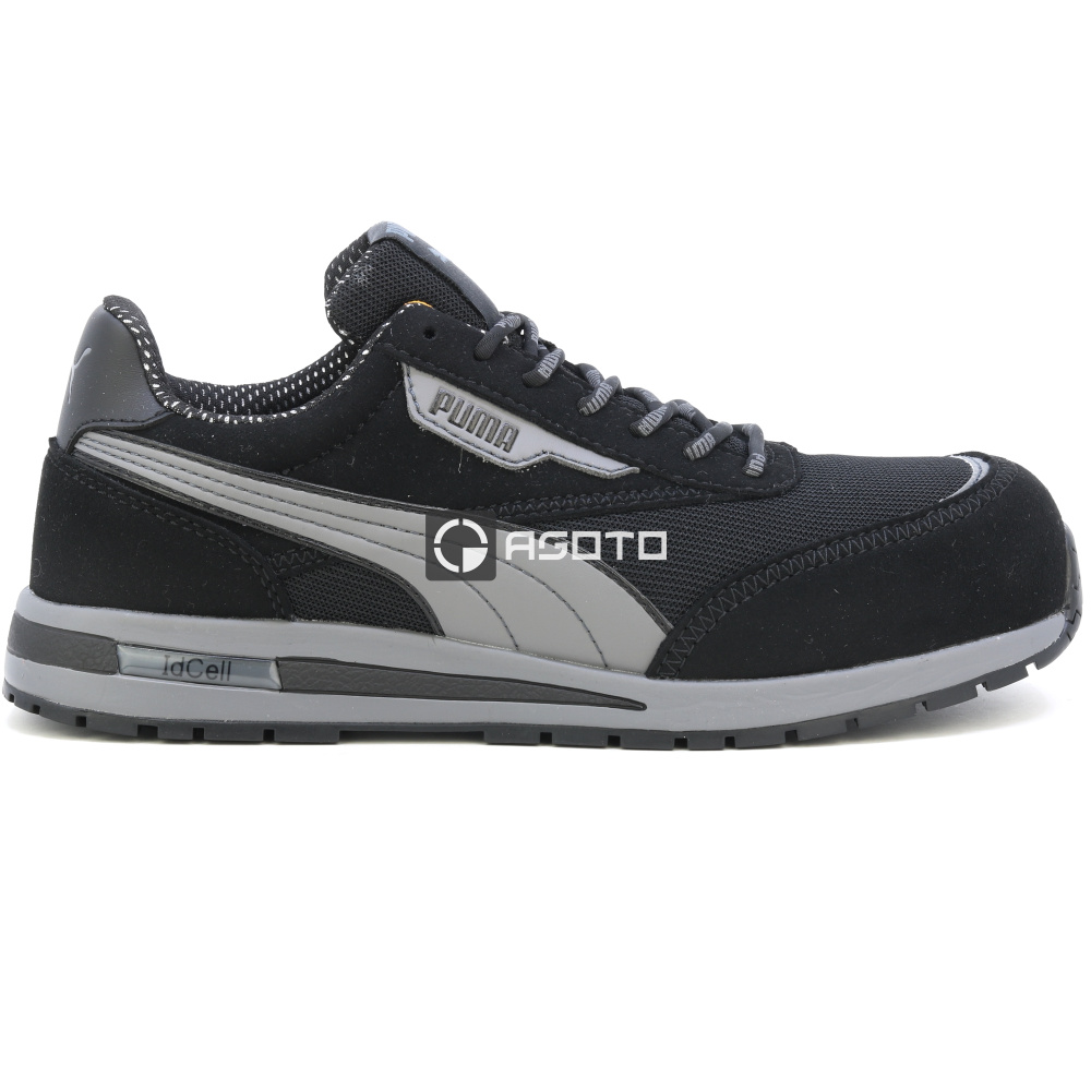 részlet PUMA Rider BLK Low S1PS ESD munkavédelmi cipő