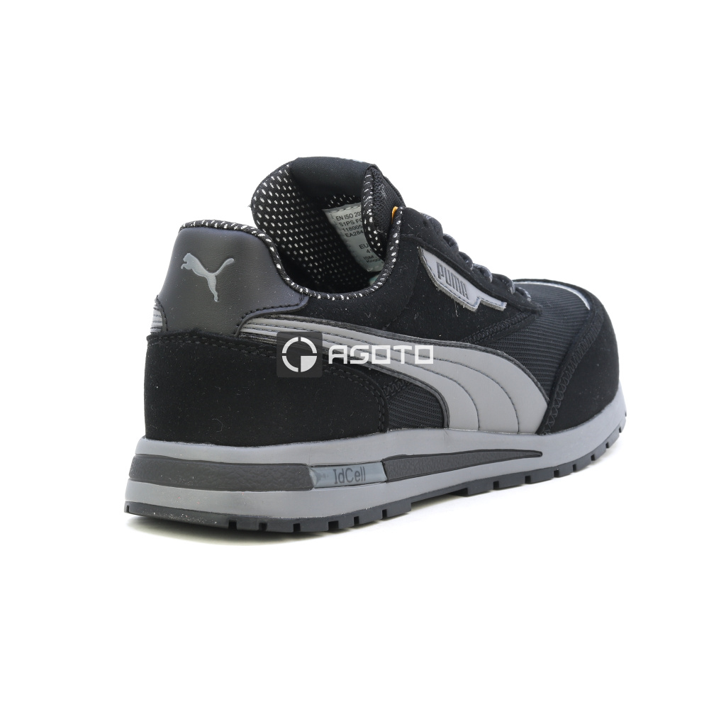 részlet PUMA Rider BLK Low S1PS ESD munkavédelmi cipő