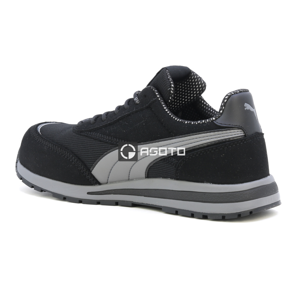 részlet PUMA Rider BLK Low S1PS ESD munkavédelmi cipő
