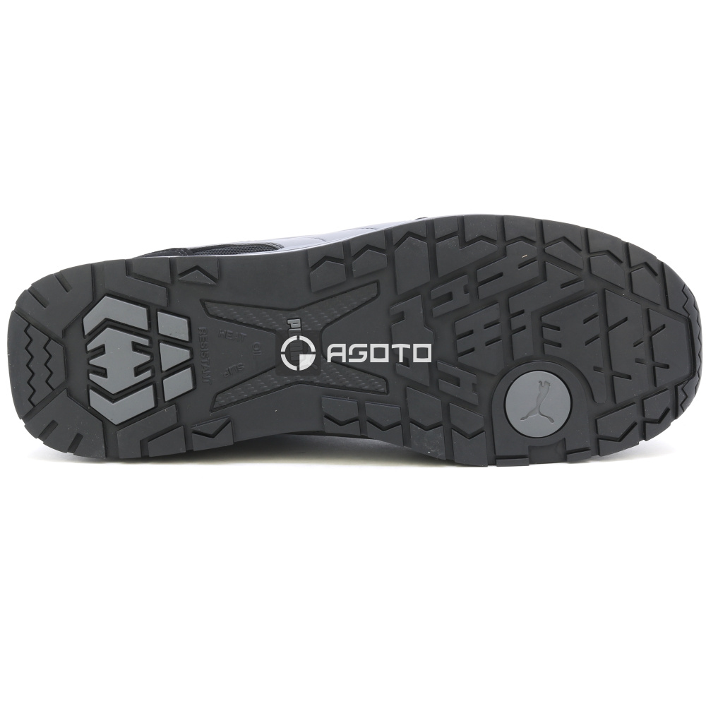 részlet PUMA Rider BLK Low S1PS ESD munkavédelmi cipő