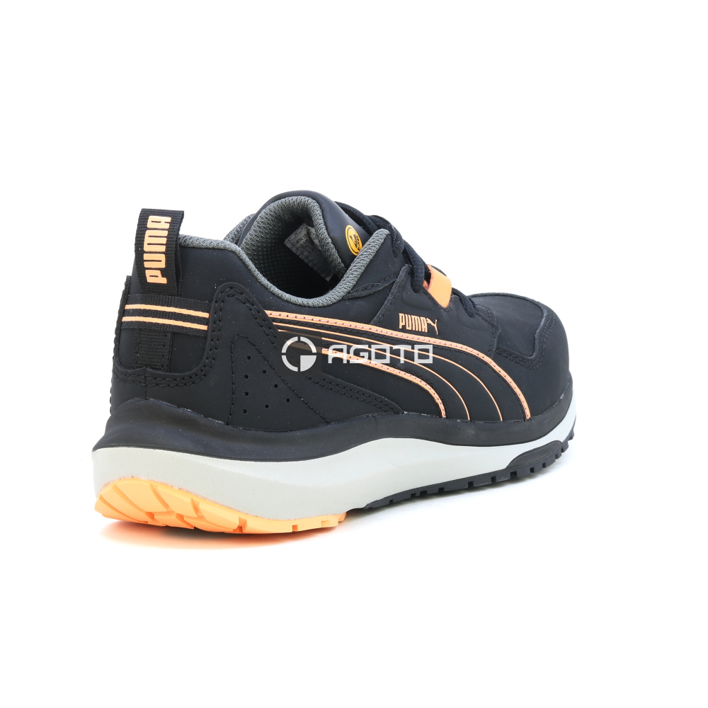 részlet Puma Safety Stepper Low S3 ESD női munkavédelmi cipő fekete könnyű kényelmes