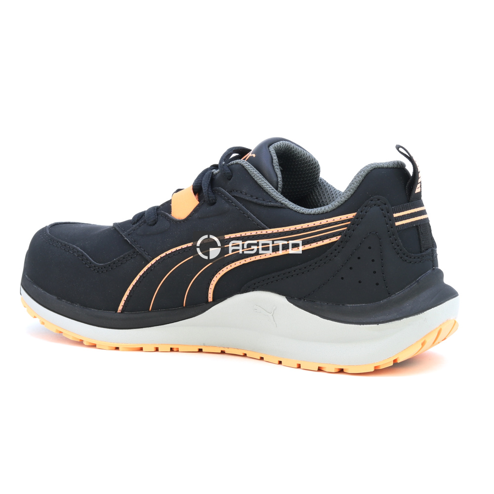 részlet Puma Safety Stepper Low S3 ESD női munkavédelmi cipő fekete könnyű kényelmes