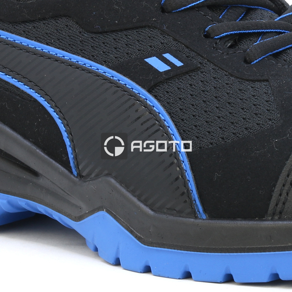 részlet PUMA Safety Fuse TC S1P ESD férfi munkavédelmi félcipő fekete könnyű kényelmes