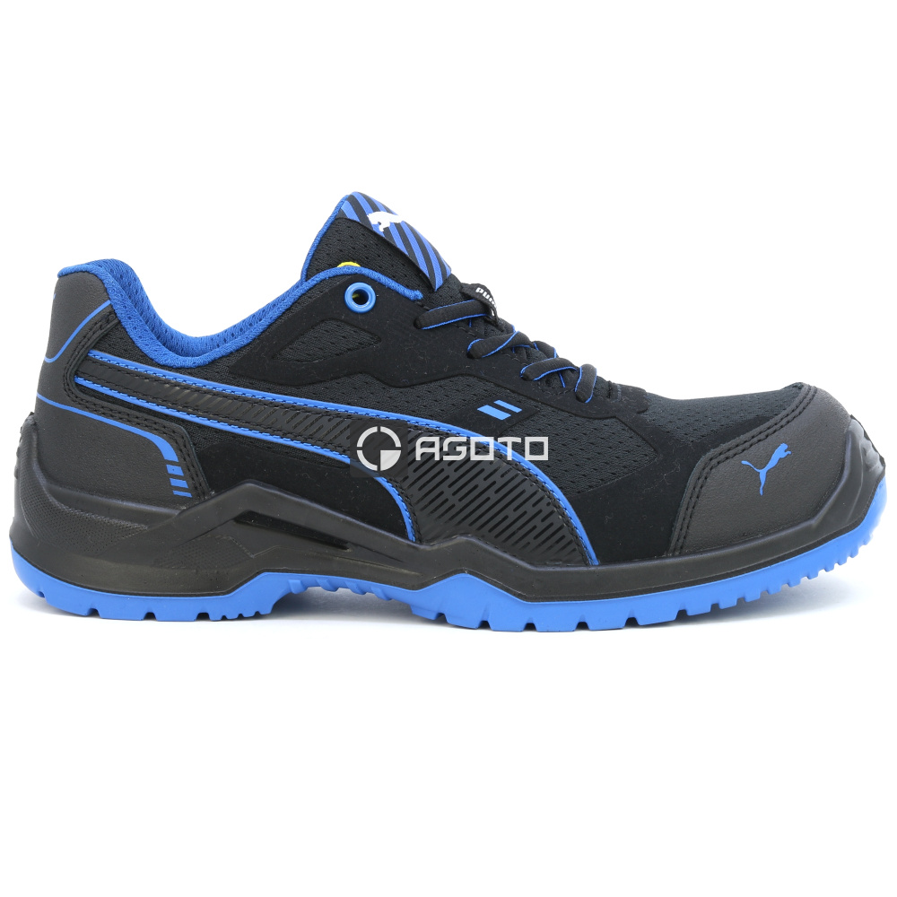 részlet PUMA Safety Fuse TC S1P ESD férfi munkavédelmi félcipő fekete könnyű kényelmes