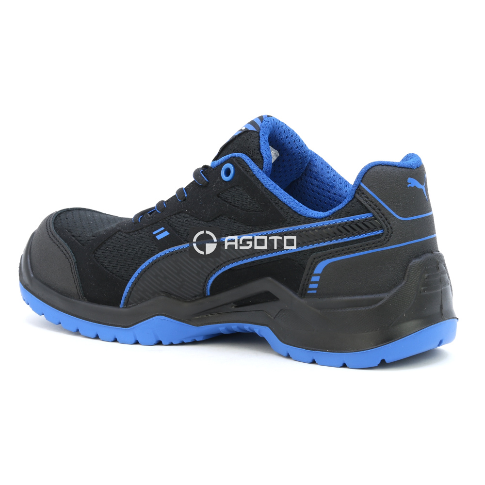 részlet PUMA Safety Fuse TC S1P ESD férfi munkavédelmi félcipő fekete könnyű kényelmes