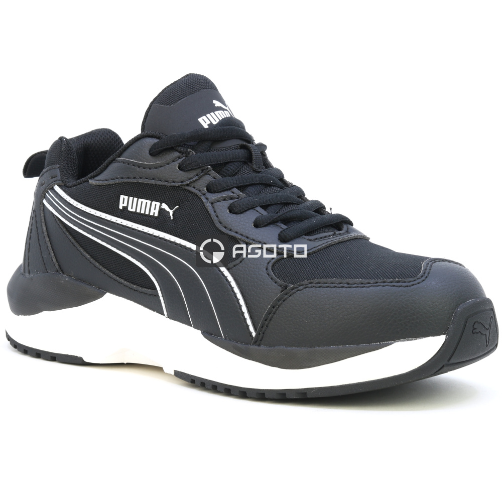 részlet PUMA Safety Shift Low S3 férfi munkavédelmi félcipő fekete, könnyű és kényelmes