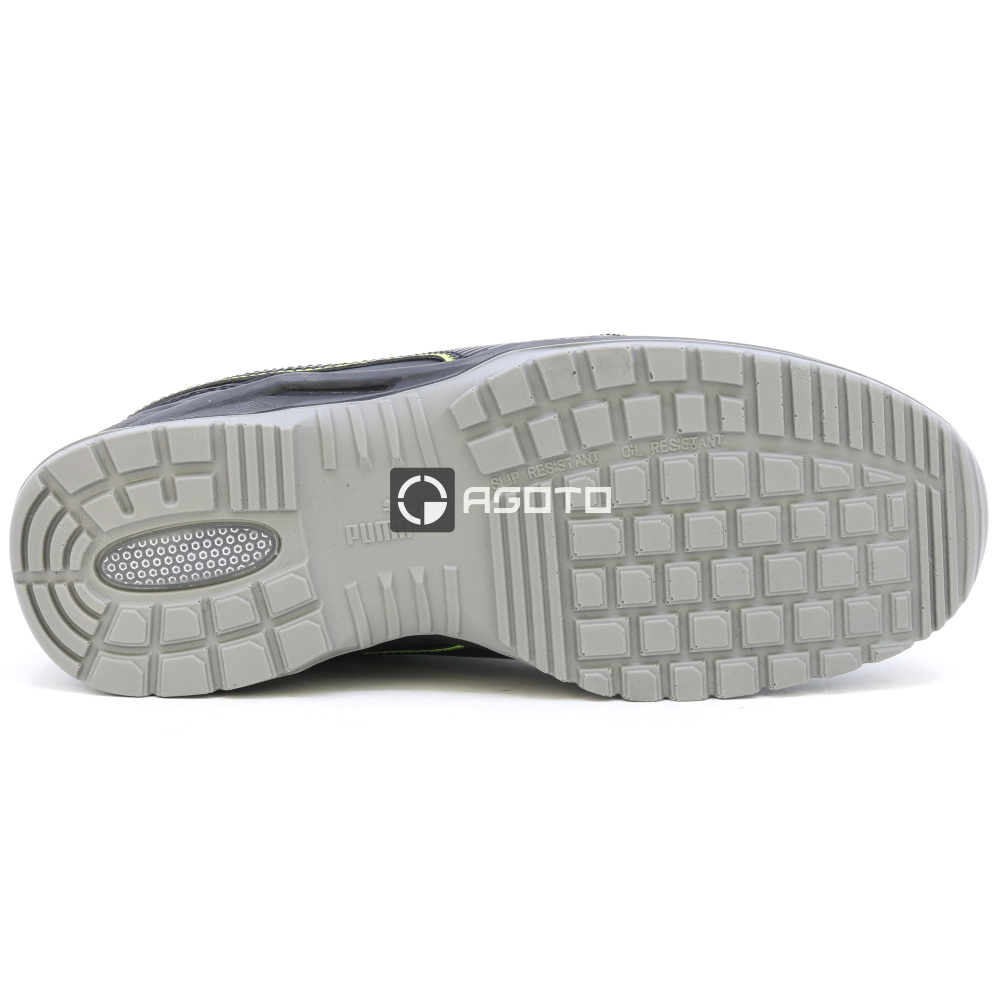 részlet PUMA Krypton Disc S3 ESD férfi munkavédelmi félcipő fekete, gyorsfűző rendszerre