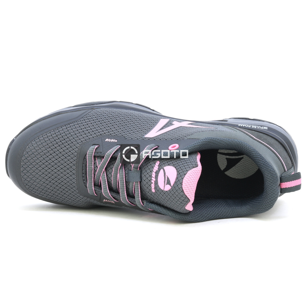 részlet ALBATROS Twist Pink Low S1P ESD szürke női munkavédelmi cipő, légáteresztő és ké