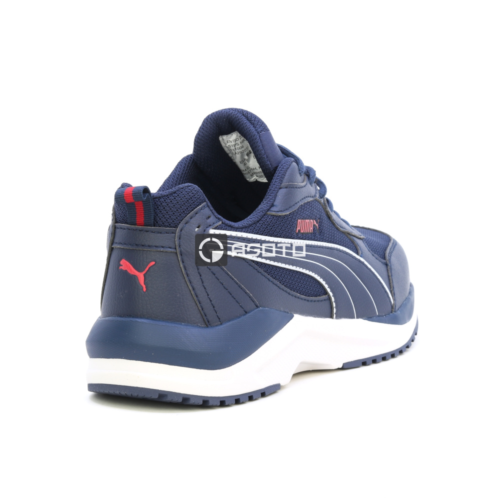 részlet PUMA Safety Shift Low S1P kék férfi munkavédelmi félcipő, könnyű és kényelmes