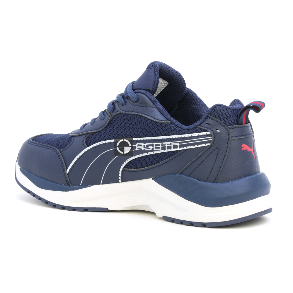 részlet PUMA Safety Shift Low S1P kék férfi munkavédelmi félcipő, könnyű és kényelmes