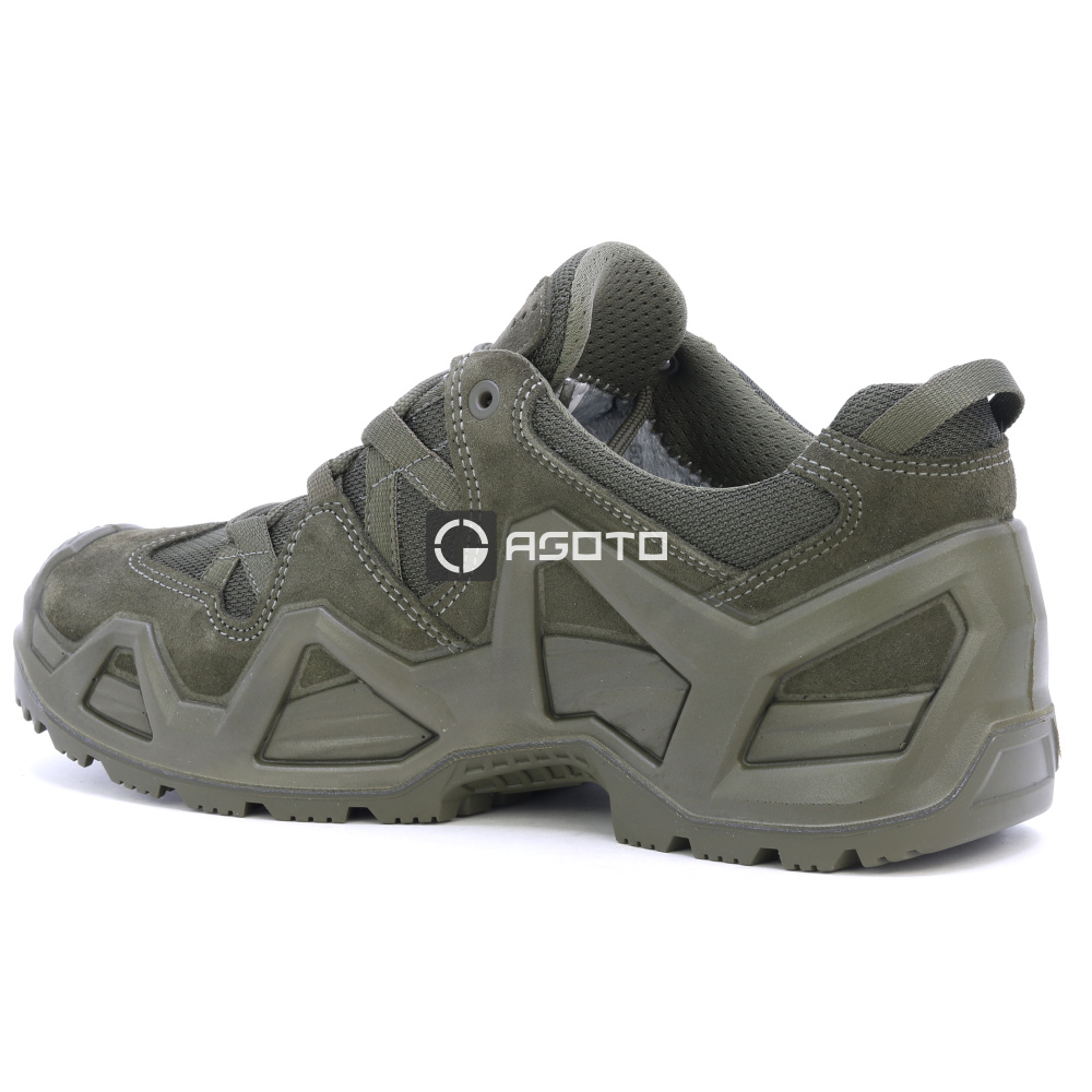 részlet LOWA Zephyr MK2 GTX Lo olívazöld férfi outdoor cipő Gore-Tex® membránnal