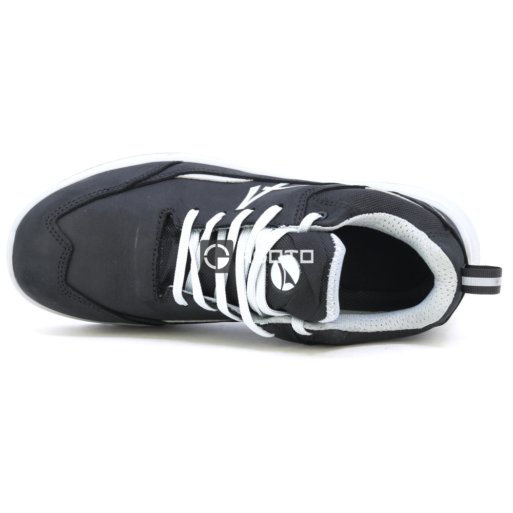 részlet ALBATROS Vector S3 Low fekete férfi bőr munkavédelmi cipő