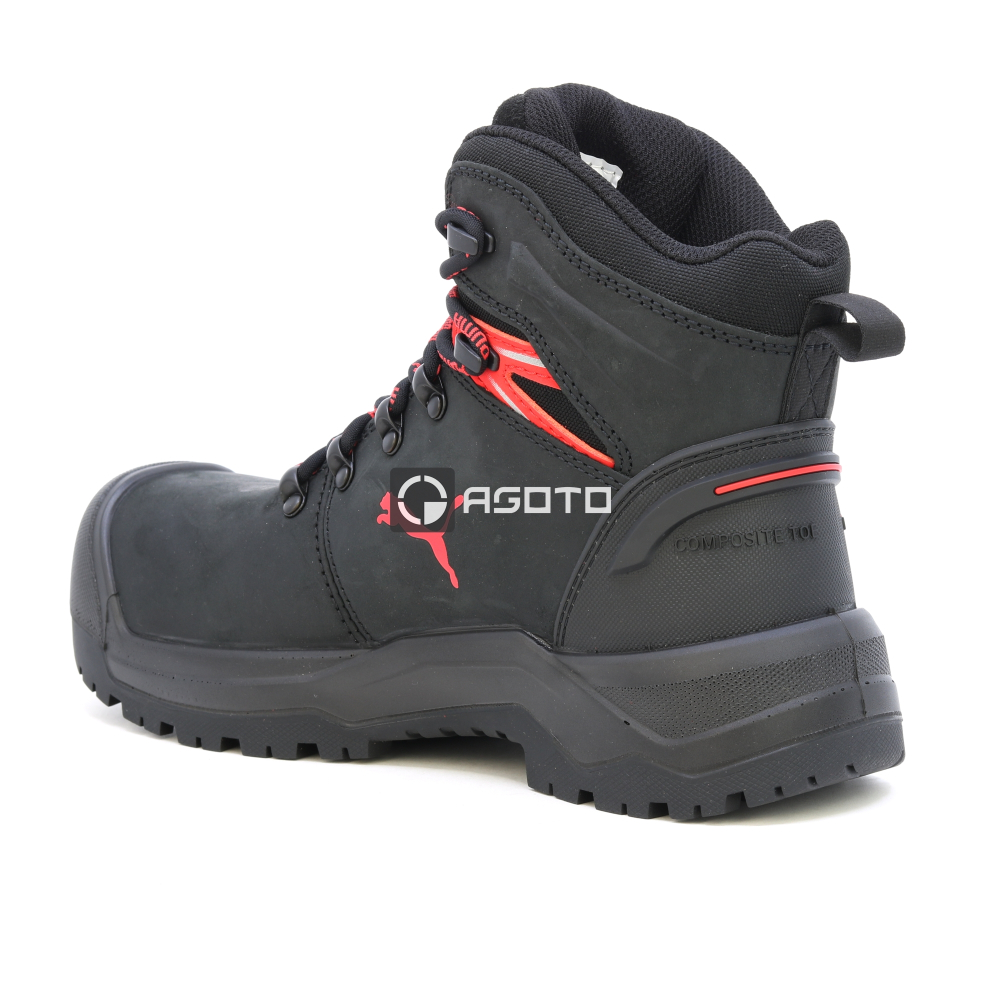 részlet PUMA Iron HD BLK Mid S3 munkavédelmi bakancs