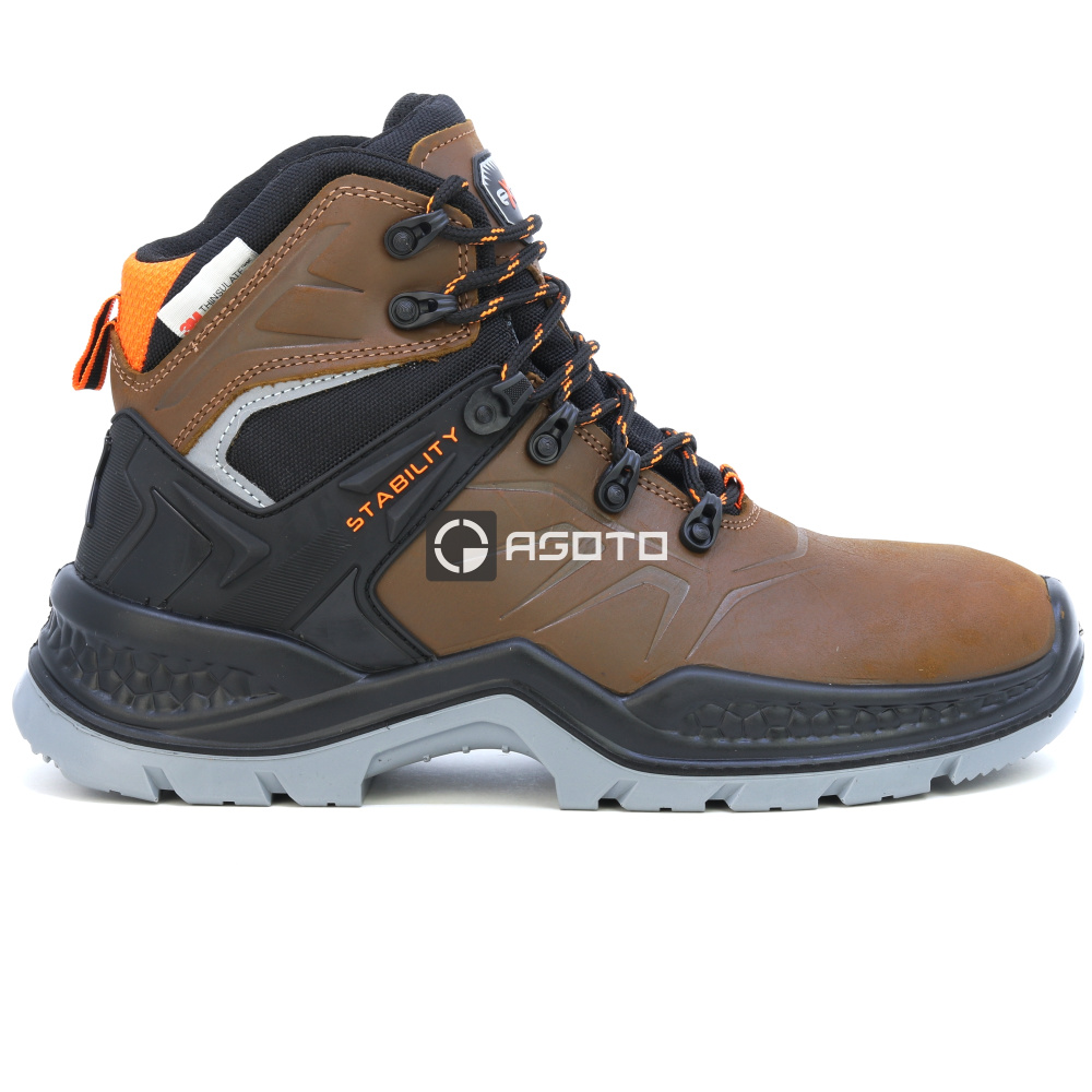 részlet EXENA Everest Brown S3 3M Thinsulate férfi téli munkacipő