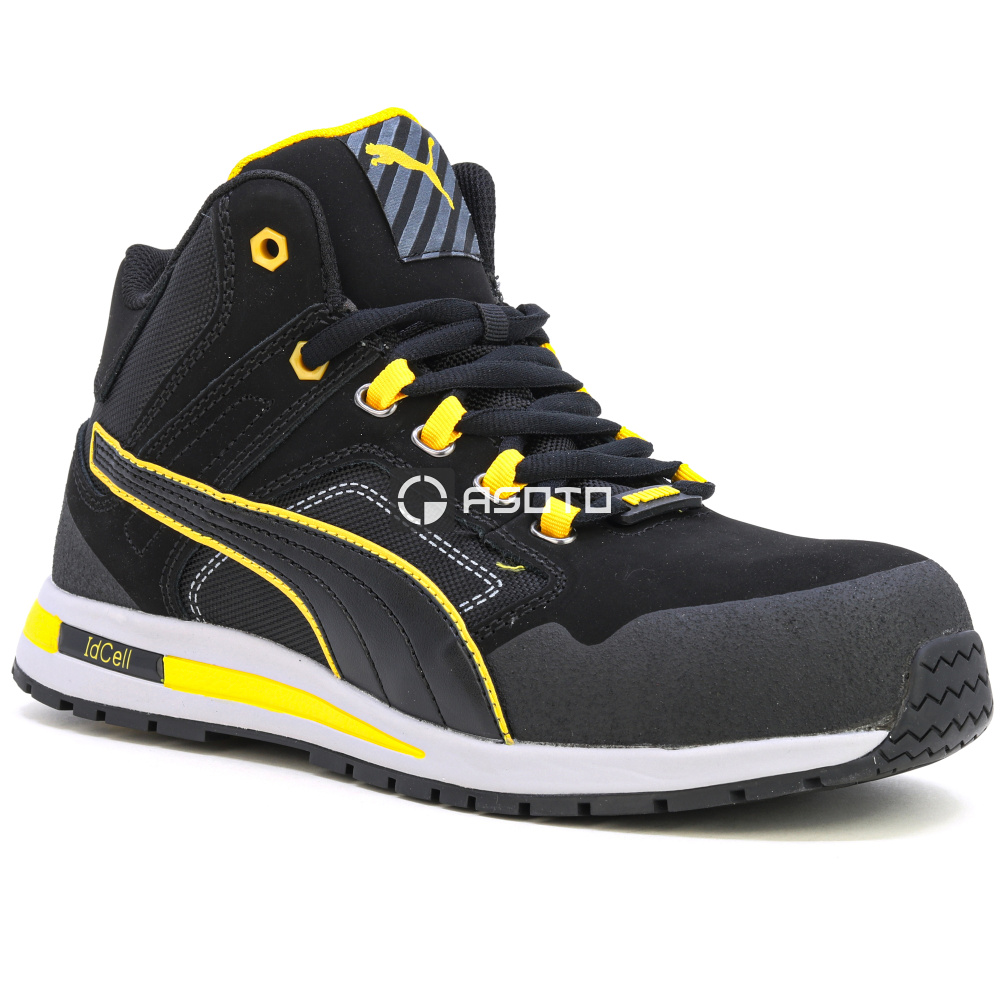 részlet PUMA Crosstwist Black Mid SB munkavédelmi bakancs