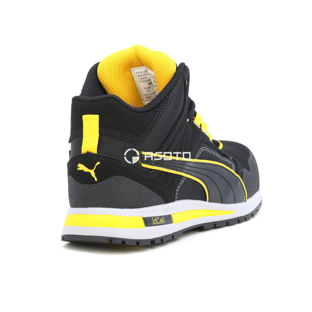 részlet PUMA Crosstwist Black Mid SB munkavédelmi bakancs