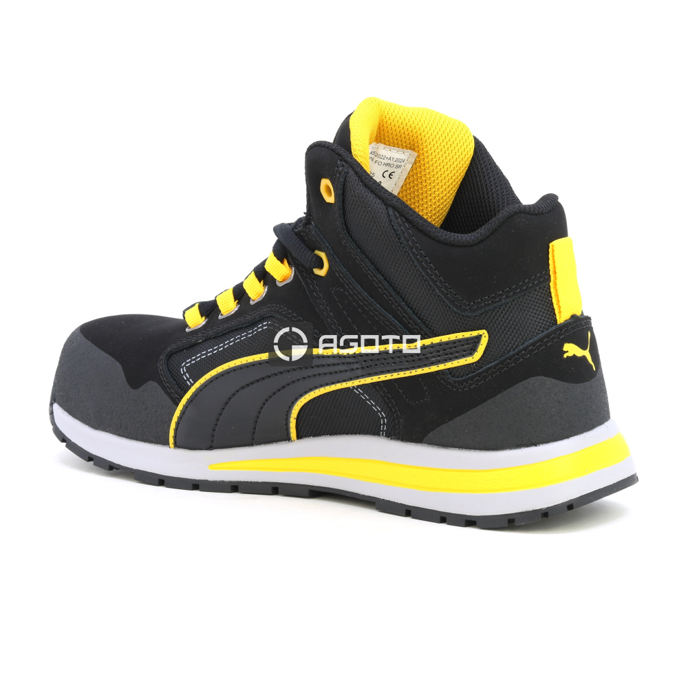 részlet PUMA Crosstwist Black Mid SB munkavédelmi bakancs